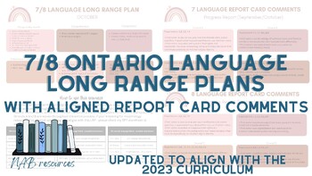 Preview of 7&8 Language LRP and Report Card comments (3 reporting terms)