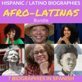 7 Afro-Latinas Biographies & Activities in Spanish Bundle