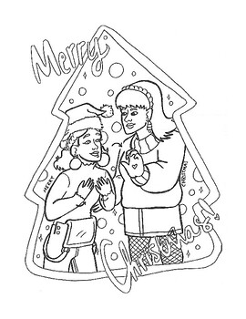 Preview of 7 American Sign Language Holiday Coloring Pages Bundle!