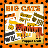 Big Cats Puppets - No-Prep Printable Craft Activity