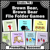 File Folder Games Special Education Math Centers Stations 