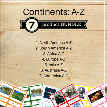 Preview of 7 Continents A-Z Bundle
