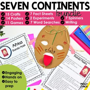 Preview of 7 Continents Bundle: Reading, Writing, Printables & Activities Seven Continents