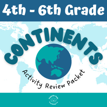 Preview of 7 Continents Geography Review PDF and EASEL Activity