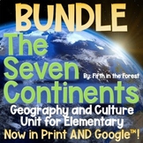 7 Continents Geography Unit BUNDLE for Distance Learning