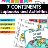 7 Continents of the World- Lapbooks and activities 