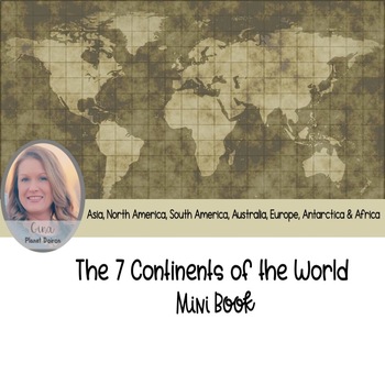 Preview of 7 Continents of the World Mini Book NO PREP