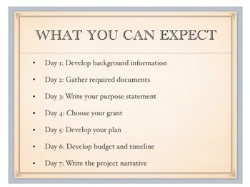 Preview of 7 Day Write a Grant Challenge - FREE e-book