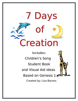 Preview of 7 Days of Creation Song and Student Book
