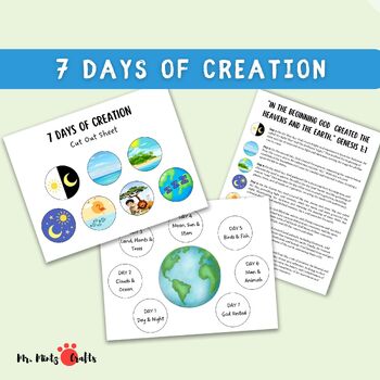 7 Days of Creation Printable | Crafts for the 7 days of Creation
