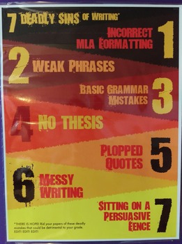 Preview of 7 Deadly Sins of Writing poster