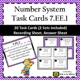 7.EE.1 Task Cards, Add, Subtract, Factor and Expand Linear