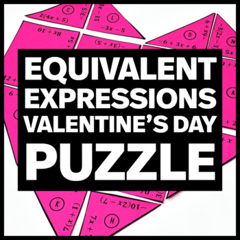 Preview of 7.EE.A.1 Equivalent Expressions Puzzle - Fun Math Activity