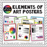 Elements of Art Posters - Printable Package (8.5"x11" and 