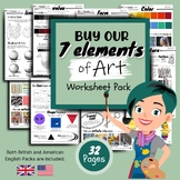 7 Elements of Art Worksheets