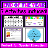 7 End of the Year Activities for Special Education Last We