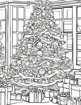 7 FREE Christmas Trees Coloring Pages, Early Finishers Coloring Activities