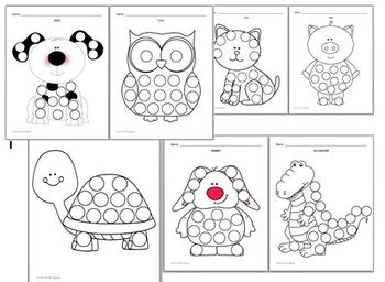 Fine Motor Activities Bingo Marker Dauber Printable Coloring Pages  Vegetables - Classful