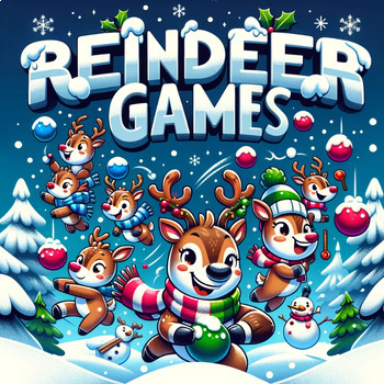 Preview of 7 Fun Christmas Holiday Activities (Reindeer Games aka Winter Party Games)