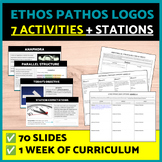 7 Fun Ethos Pathos Logos Activities, Worksheets, Rhetoric 