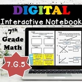 7.G.5 Interactive Notebook, Find Missing Angles Digital Notebook
