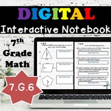7.G.6 Interactive Notebook - Finding Area, Surface Area, a