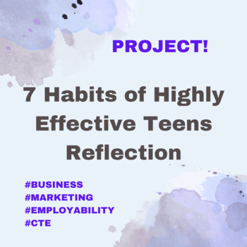 Preview of 7 Habits of Highly Effective Teens Reflection 