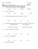 7 Honors Math TEST on Equations and Inequalities - 1 and 2