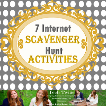 Preview of 7 Internet Scavenger Hunt Activities