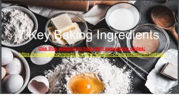 Preview of 7 Key Baking Ingredients