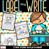 Labeling Activities, Label and Write, Writing Centers