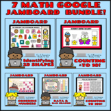 7 Math Google JamBoard Bundle! Addition, 2D Shapes, Orderi