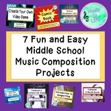 7 Middle School Music Composition Projects for Google Slides