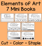 7 Mini Books - Elements of Art Series - Cut, Color, Staple