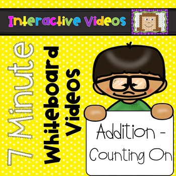 Preview of 7 Minute Whiteboard Videos - Adding by Counting On