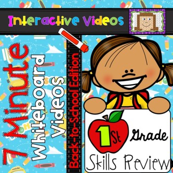 Preview of 7 Minute Whiteboard Videos - Back to School First Grade Review
