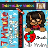 7 Minute Whiteboard Videos - Back to School Second Grade Review