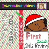 7 Minute Whiteboard Videos - Christmas First Grade Review