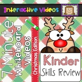 7 Minute Whiteboard Videos - Christmas Kindergarten Review
