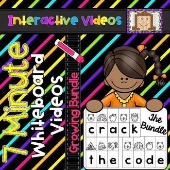 Preview of 7 Minute Whiteboard Videos - Crack the Code Growing Bundle