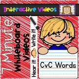 7 Minute Whiteboard Videos - CvC Words