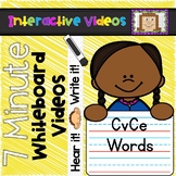 7 Minute Whiteboard Videos - CvCe Words