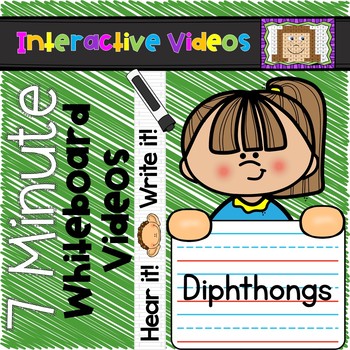 Preview of 7 Minute Whiteboard Videos - Diphthongs
