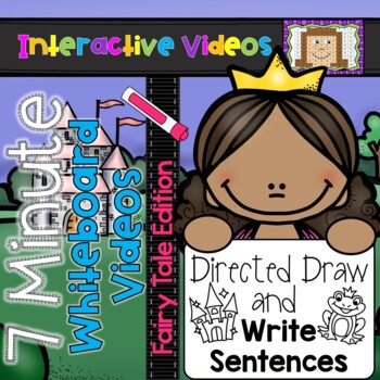 Preview of 7 Minute Whiteboard Videos - Directed Drawing and Writing Sentences