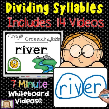 Preview of 7 Minute Whiteboard Videos - Dividing Syllables