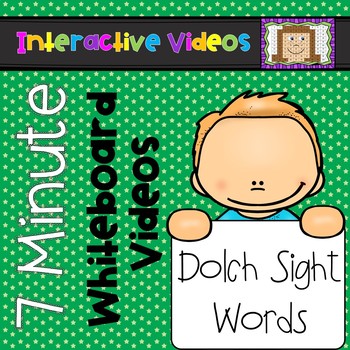 Preview of 7 Minute Whiteboard Videos - Dolch Sight Words