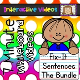 7 Minute Whiteboard Videos - FIX IT! Sentences