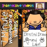 7 Minute Whiteboard Videos - Fall Directed Drawing and Labeling