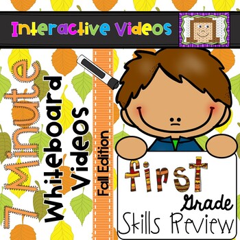 Preview of 7 Minute Whiteboard Videos - Fall First Grade Review
