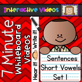 Preview of 7 Minute Whiteboard Videos - Hear it! Write it! Sentences - Set 1